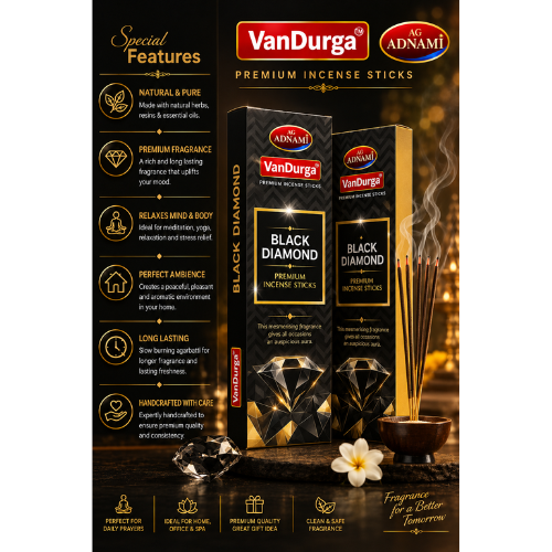 Black Diamond (Premium Incense Sticks)