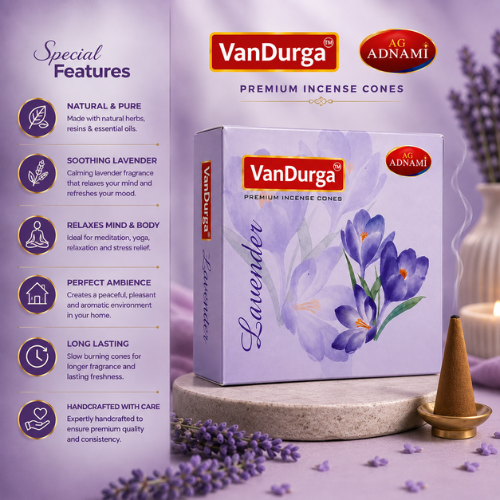 Premium Incense Cone (Lavandar Fragrances)